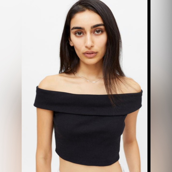 Urban Outfitters Tops - URBAN OUTFITTERS Mikie Off-The-Shoulder Cropped Top
